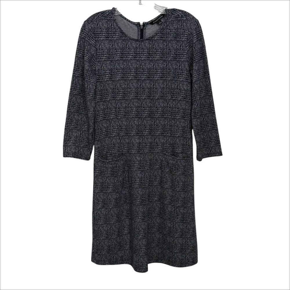 41 Hawthorne Black and White Aniya Jacquard Knit Dress with Pockets - Picture 2 of 8